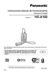 Panasonic HX-A100 Instrucciones De Funcionamiento