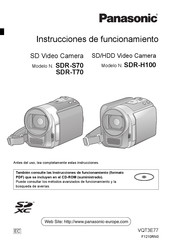 Panasonic SDR-H100 Instrucciones De Funcionamiento