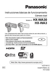 Panasonic HX-WA30 Instrucciones Básicas De Funcionamiento