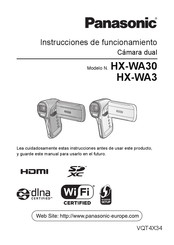 Panasonic HX-WA3 Instrucciones De Funcionamiento