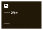 Motorola W270 e2 Guia Del Usuario