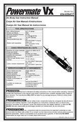 Powermate Vx 024-0294CT Manual De Instrucciones