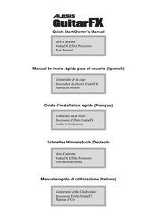 Alesis GuitarFX Manual De Usuario