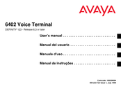 Avaya 6402 Manual Del Usuario