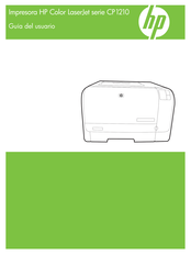 HP Color LaserJet CP1210 Serie Guia Del Usuario