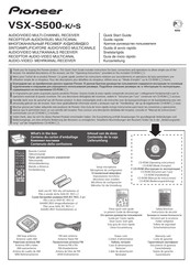 Pioneer VSX-S500-k Manual De Instrucciones