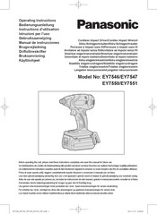 Panasonic EY7547 Manual De Instrucciones