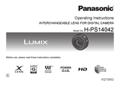 Panasonic Lumix H-PS14042 Instrucciones De Operación