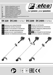 Efco DS 220 T Manual De Uso Y Manitenimiento