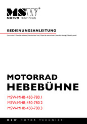 MSW MSW-MHB-450-780.2 Manual De Instrucciones