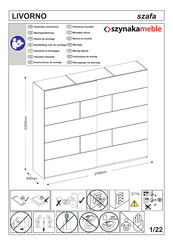 Szynaka Meble LIVORNO Instrucciones De Montaje