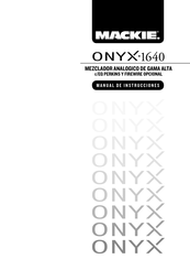 Mackie ONYX 1640 Manual De Instrucciones