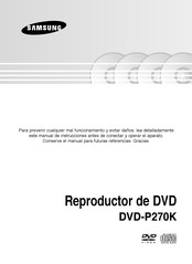 Samsung DVD-P270K Manual De Instrucciones