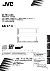 JVC KD-LX10R Manual De Instrucciones