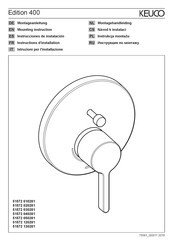 KEUCO Edition 400 51572 120281 Instrucciones De Instalación