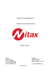 NITAX NI-100 Manual De Funcionamiento