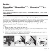 ResMed ClimateLineMAX Oxy Manual De Instrucciones