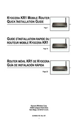 Kyocera KR1 Guía De Instalación Rápida