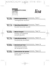 HumanTechnik lisa Instrucciones De Servicio