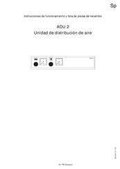 ITW Gema ADU 2 Instrucciones De Funcionamiento