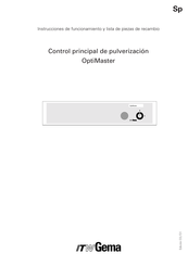 ITW Gema OptiMaster Instrucciones De Funcionamiento