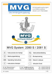 MVG 2080 S Instrucciones De Manejo