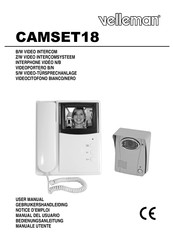 Velleman CAMSET18 Manual Del Usuario