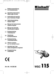 Einhell WSC 115 Manual De Instrucciones