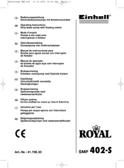 EINHELL ROYAL SMP402-S Manual De Instrucciones