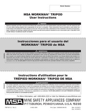 MSA WORKMAN Instrucciones Para El Usuario