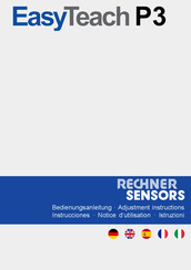 Rechner Sensors EasyTeach P3 Manual De Instrucciones