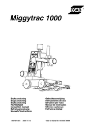 ESAB Miggytrac 1000 Instrucciones De Uso