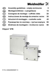 Weidmuller KLIPPON STB 2 Instrucciones De Montaje