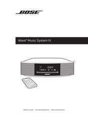 Bose Wave Music System IV Guia Del Propietario