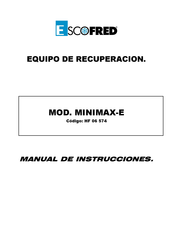 escofred MINIMAX-E Manual De Instrucciones