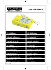 König Electronic ANT AMP-PRO20 Manual De Uso