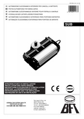 BFT SUB ER Instrucciones De Uso