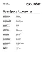 DURAVIT OpenSpace 791876 Instrucciones De Montaje