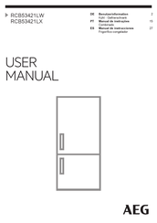 AEG RCB53421LX Manual De Instrucciones