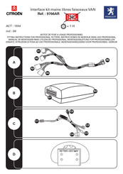 PEUGEOT 9706AR Instrucciones De Montaje