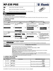 Visonic KF-235 PG2 Manual De Instrucciones