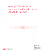 Keysight Technologies E9321A Guia De Operacion Y Servicio