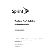 Sprint Pre de Palm Guia Del Usuario