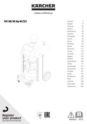 Kärcher IVC 60/30 Ap M Z22 Instrucciones De Uso