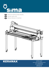 Sima KERAMAX Manual De Instrucciones Original