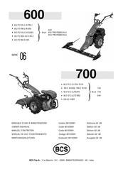 BCS 740 Manual De Uso Y Mantenimiento