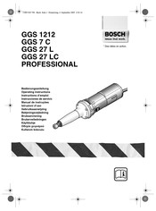 Bosch GGS 1212 PROFESSIONAL Instrucciones De Servicio
