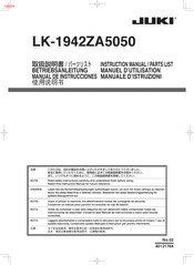 JUKI LK-1942ZA5050 Manual De Instrucciones