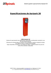 Aprimatic Apripark 30 Manual De Usuario