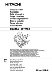 Hitachi Koki C 7MFA Instrucciones De Manejo